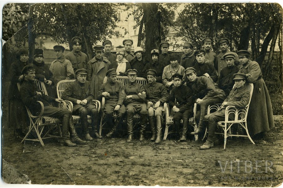 фотография, Борьба за независимость, красная армия, Латвия, начало 20-го века, 14 x 9 см