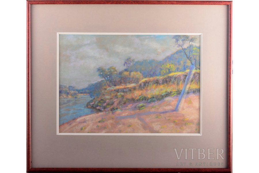 Metuzals Eduards (1889–1978), Landscape, the 20-30ties of 20th cent., paper, pastel, 23.5 x 33.5 cm