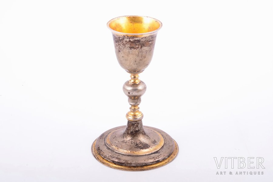 cup, silver, 700 standart, gilding, the middle of the 18th cent., 262.95 g, Lithuania(?), h 16.6 cm, with certificate
