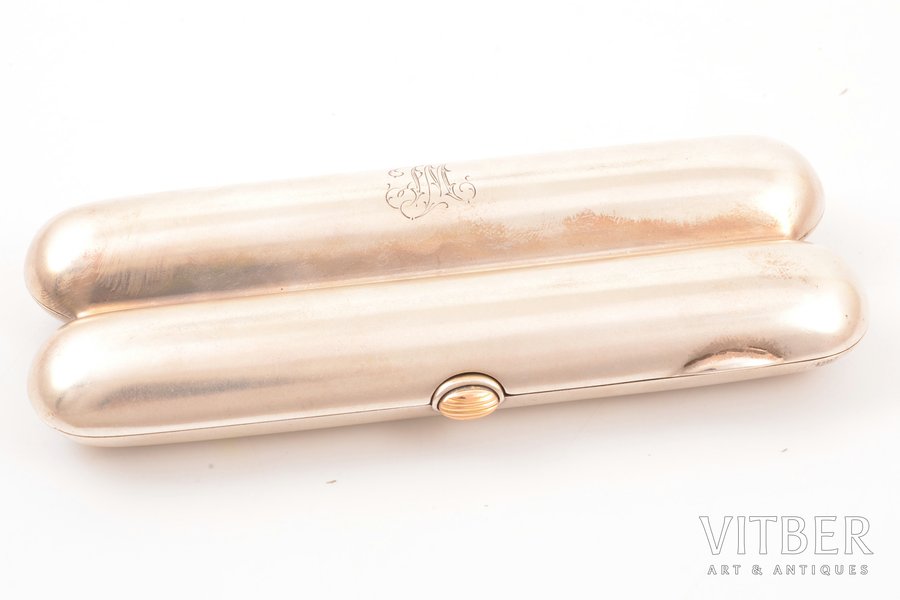 cigar capsule, silver, 813 H standard, 102.55 g, 12.8 x 5.5 x 1.9 cm, Finland