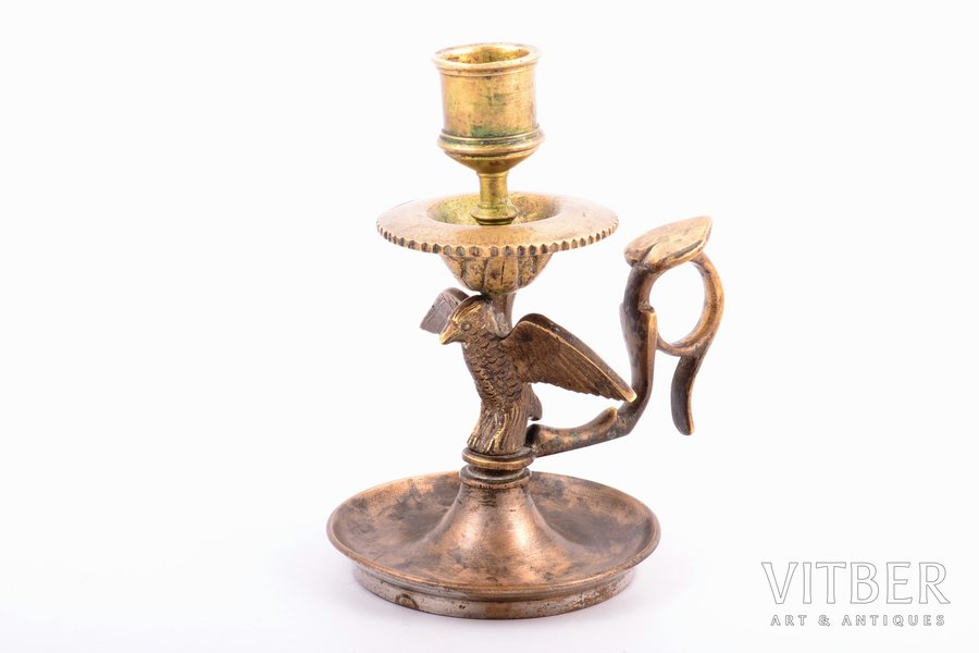 candlestick, company "Yudin", brass, Russia, the border of the 19th and the 20th centuries, h 15 cm