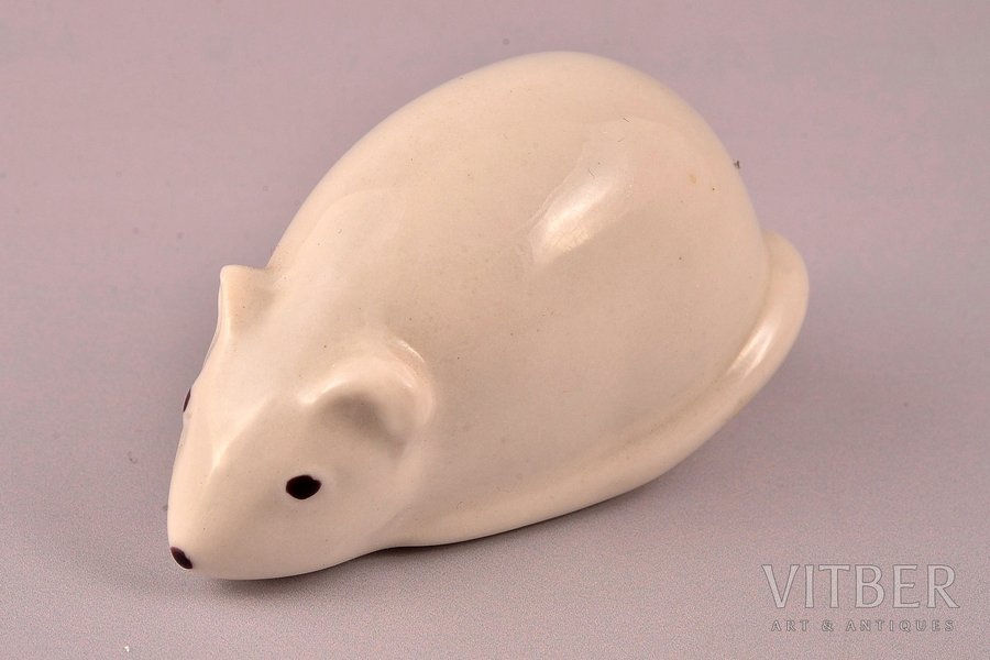 figurine, Mouse, porcelain, Riga (Latvia), 5.3 cm