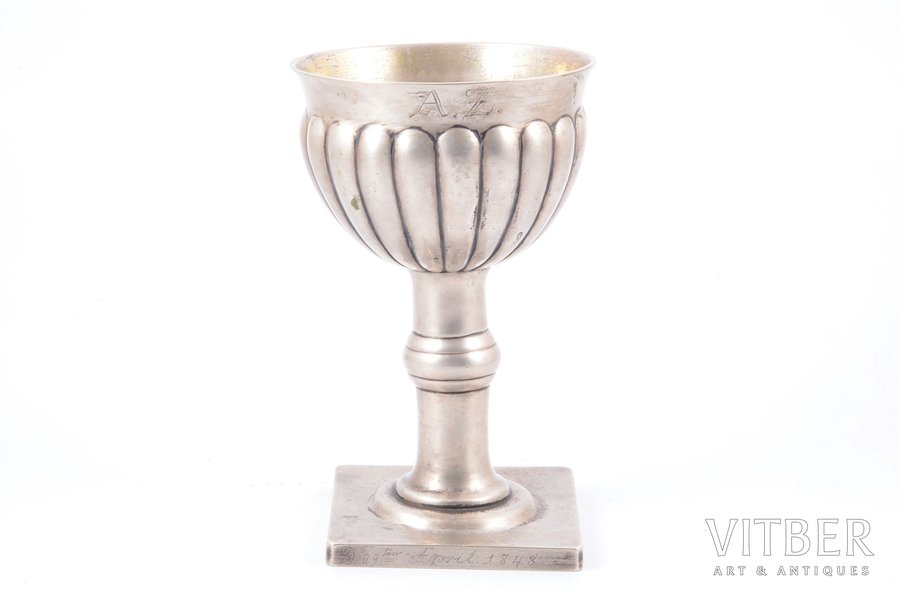 chalice, silver, 12 лот (750) standard, 246.30 g, 14.6 cm