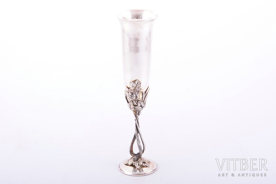 wine glass, silver, 875 standard, 135.75 g, h 20.5 cm, Russian Federation