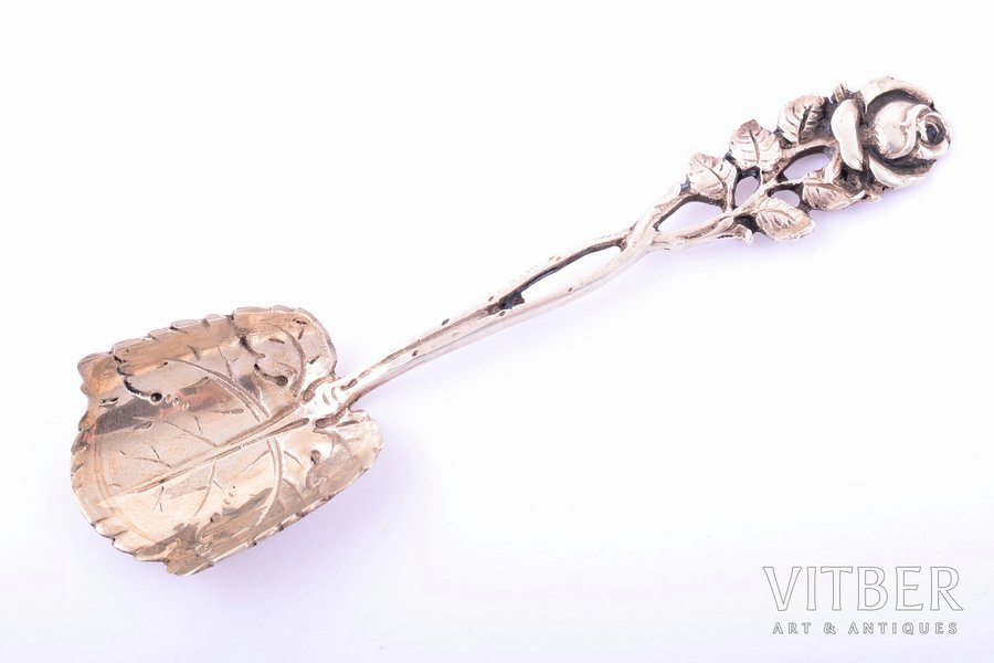 sugar spoon, silver, 830 standard, 12.65 g, 10.3 cm, Helsinki, Finland