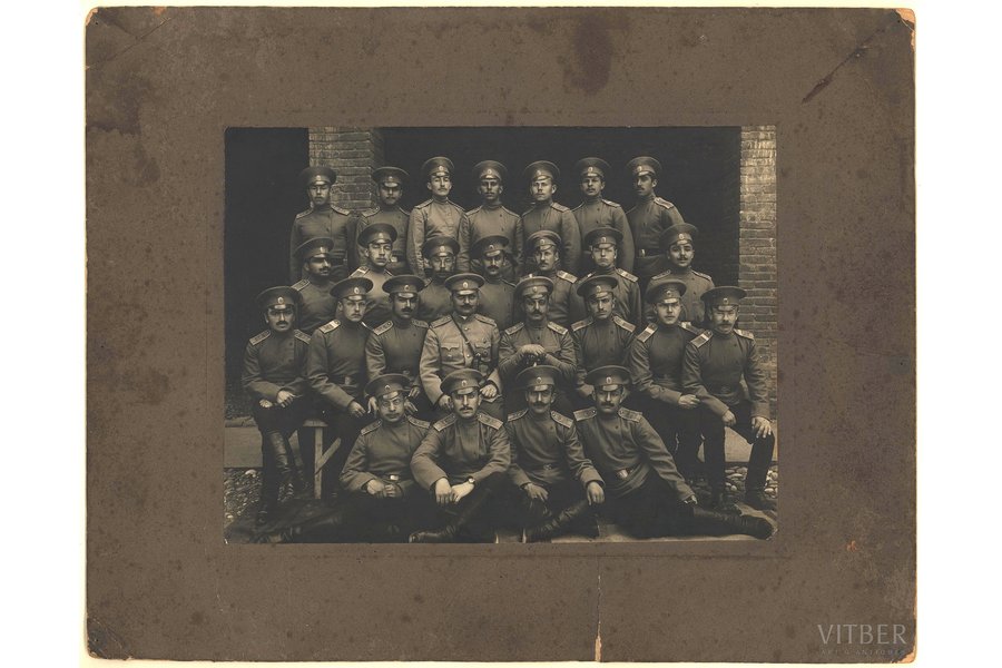 fotogrāfija, Krievijas Cariskās Impērijas armijas karavīri, Krievijas impērija, 22.5 x 16.7 cm