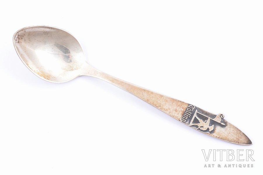 spoon, silver, 916 standard, 26.80 g, 14.4 cm, Tallin, USSR