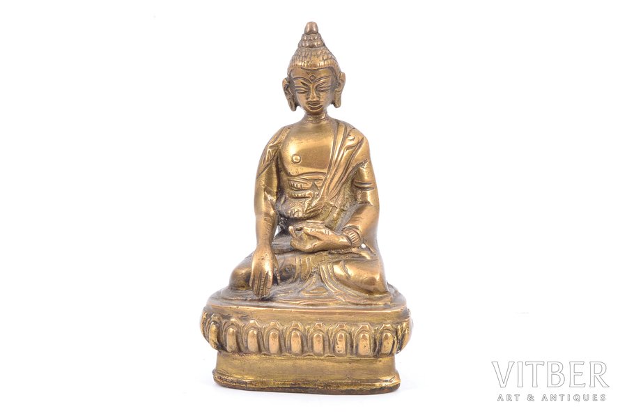 статуэтка, Будда, бронза, h 12...