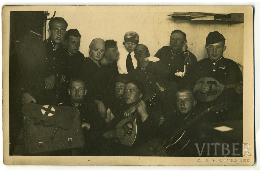photography, LA, aviation regiment, Latvia, 20-30ties of 20th cent., 14x8,8 cm