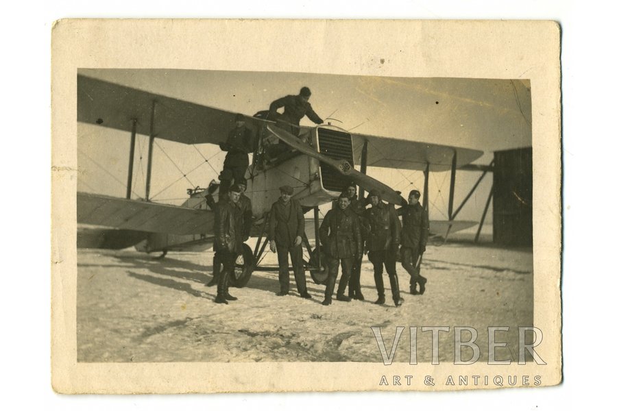 photography, LA, aviation regiment, Latvia, 20-30ties of 20th cent., 9x6,5 cm