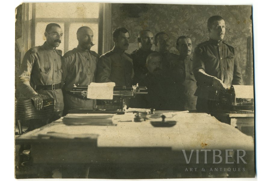 photography, Command staff, Russia, beginning of 20th cent., 13,3x8 cm