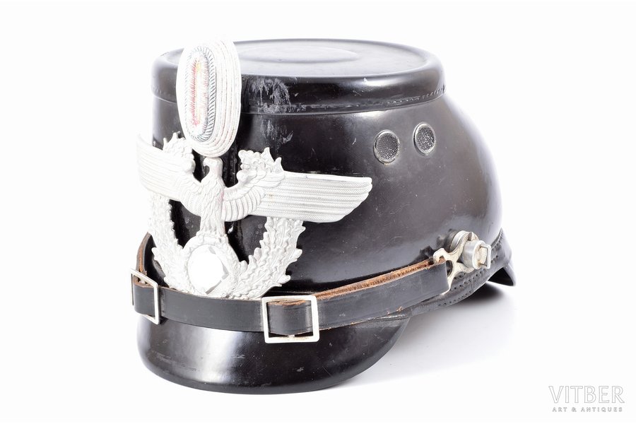 shako, police, Third Reich, Germany, the 30-40ties of 20th cent., inner size 19.8 x 14.2 cm