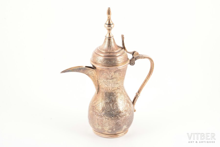 teapot, silver, 375.15 g, h 22.4 cm, the 2nd half of the 20th cent., Egypt