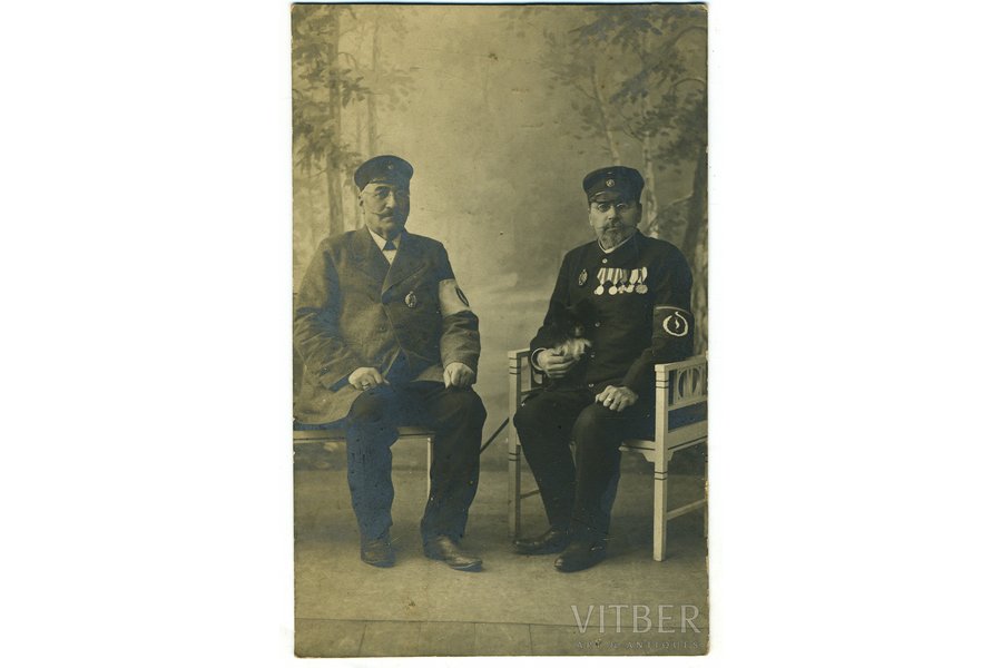 фотография, пожарные, Российская империя, начало 20-го века, 13,6x8,6 см
