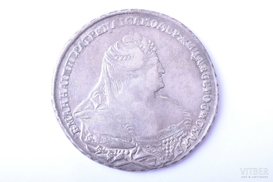 1 рубль, 1739 г., серебро, Российская империя, 25.02 г, Ø 41.1 мм, VF