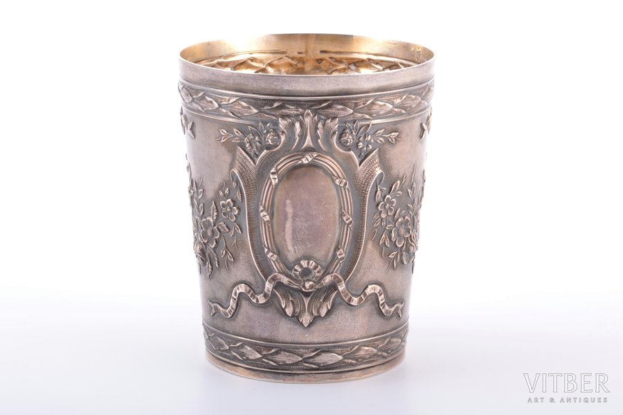 goblet, silver, 950 standard, 125.85 g, gilding, h 8.3 cm, France
