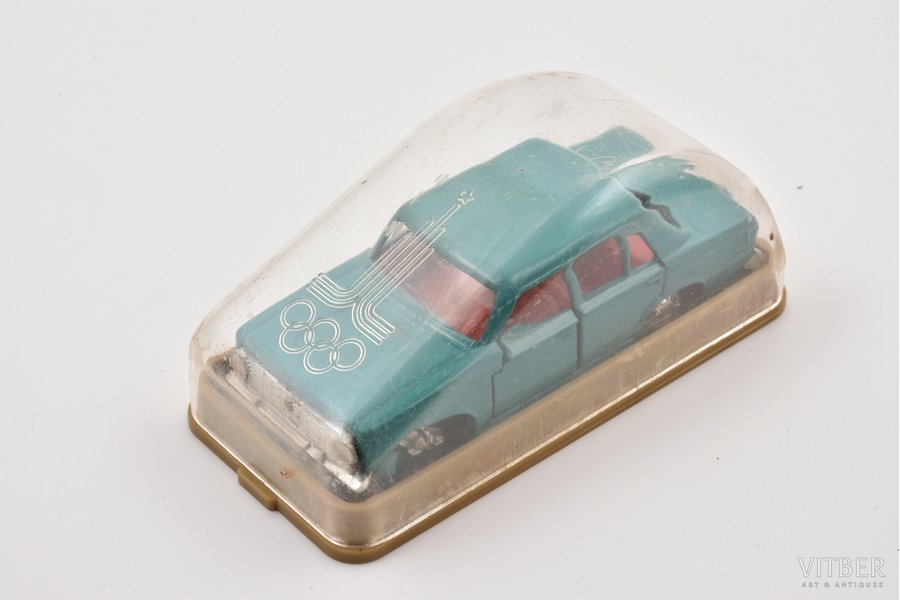 car model, VAZ 2101, "Olympic games 1980 in Moscow", 1/60, metal, USSR