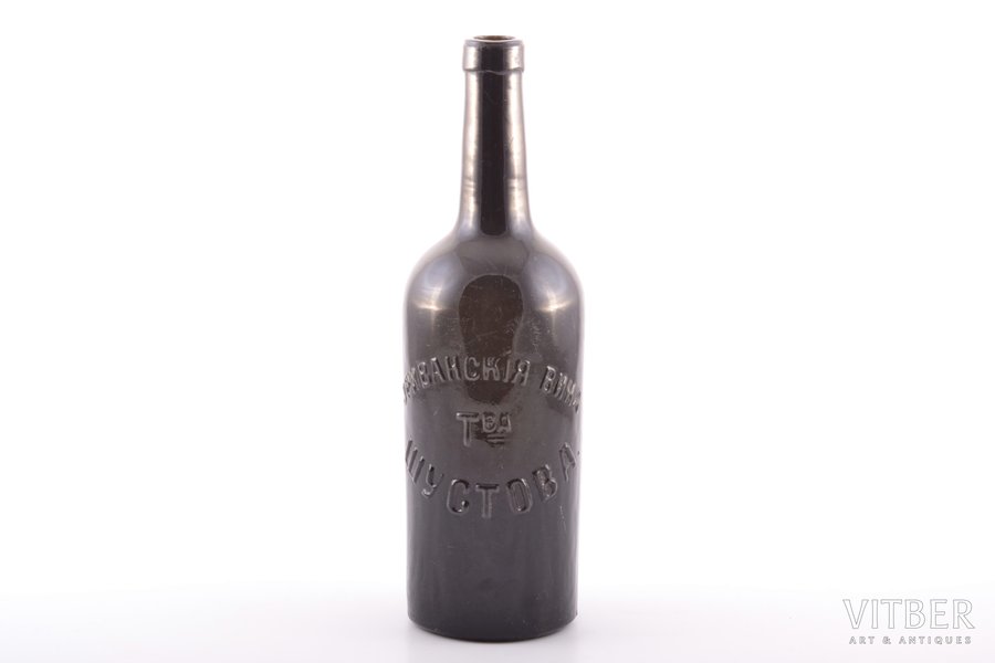 bottle, "Erivan wines. Shustov Partnership", Russia, the border of the 19th and the 20th centuries, h 27.2 cm