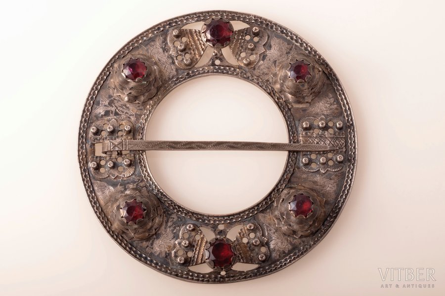 помолвочная сакта, серебро, 164.60 г., размер изделия Ø 14.1 см, рубеж 18-го и 19-го веков, Латвия