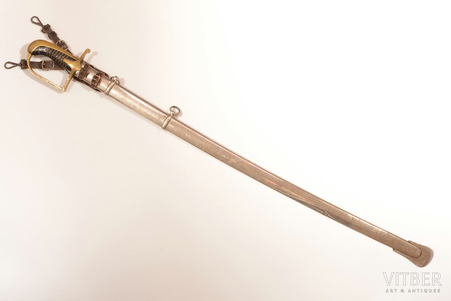 Polijas virsnieku kavalērijas parādes zobens, ar devīzi, modelis 1921/22, asmens garums 88 cm, kopējais garums 105.5 cm, Polija, 20. gs. 1. puse