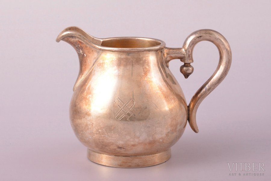 cream jug, silver, 84 standard...