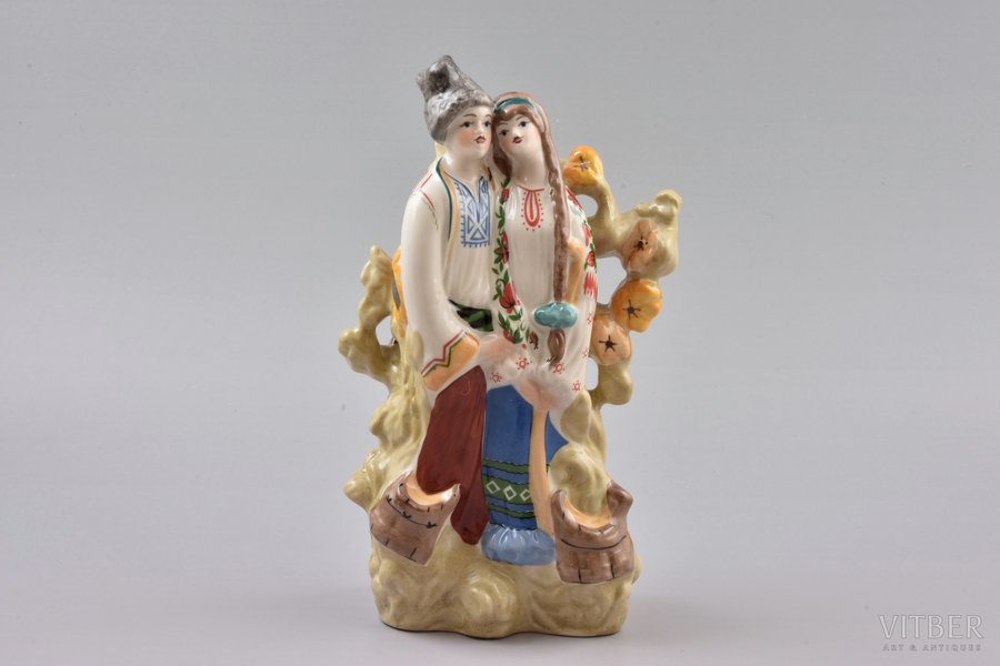 figurine, Mother's song, porcelain, USSR, Kiev experimental ceramics-artistic factory, molder - V.Musienko, 1976-1991, 22.1 cm, first grade