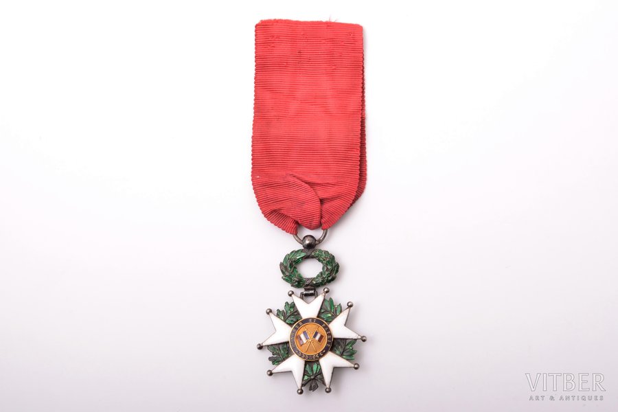 ordenis, Francijas Nacionālā Goda leģiona ordenis, sudrabs, Francija, 20.gs. sākums, 59.6 x 41.5 mm
