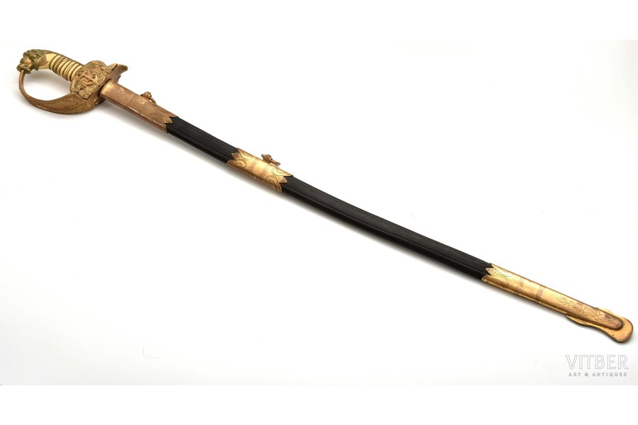 sabre, Navy, blade length 73 cm, total length 86 cm, Germany, the 19th cent.