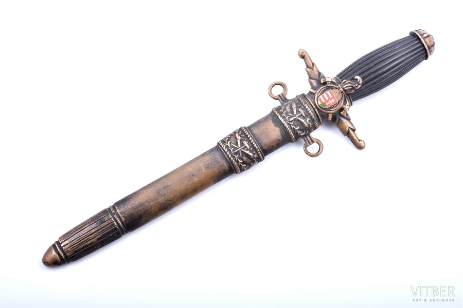 firefighter's dagger, total length 33.5 cm, blade length 22.2 cm, Hungary