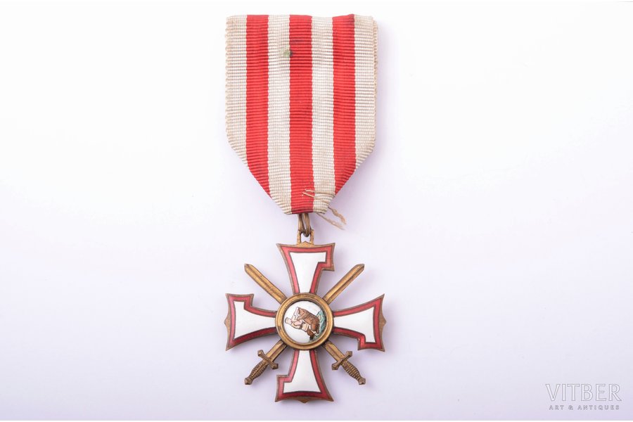 order, the Order of the Bearslayer, № 916, 3rd class, Latvia, 20-30ies of 20th cent.