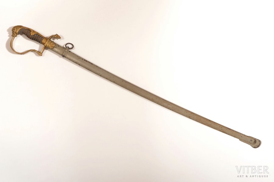 zobens, Bavārija, asmens garums 76 cm, kopējais garums 89 cm, Vācija