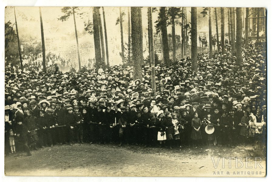 фотография, Рижское взморье, торжественное мероприятие, Латвия, Российская империя, начало 20-го века, 13,8x9 см