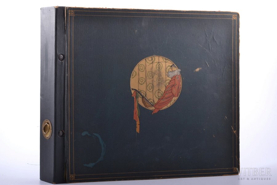 набор из 11 грампластинок Bellaccord в папке, Латвия, 30-е годы 20го века, 31.5 x 36.5 x 5.5 см