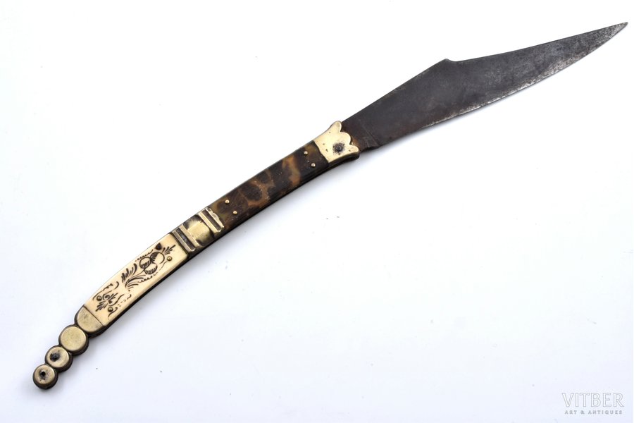 наваха, общая длина 41.4 см, длина клинка 19.1 см, Испания, 19-й век