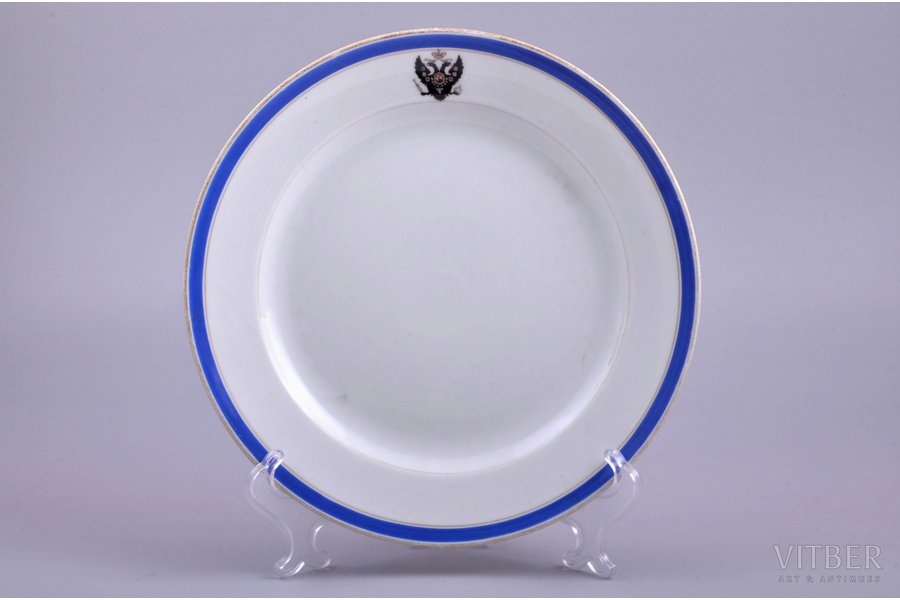 plate, porcelain, Imperial Porcelain Manufactory, Russia, 1909, 23.4 cm