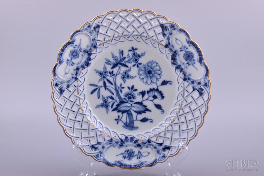 šķīvis, porcelāns, Meissen, Vācija, Ø 23.7 cm