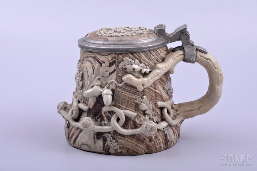 beer mug, ceramics, h 11.2 cm