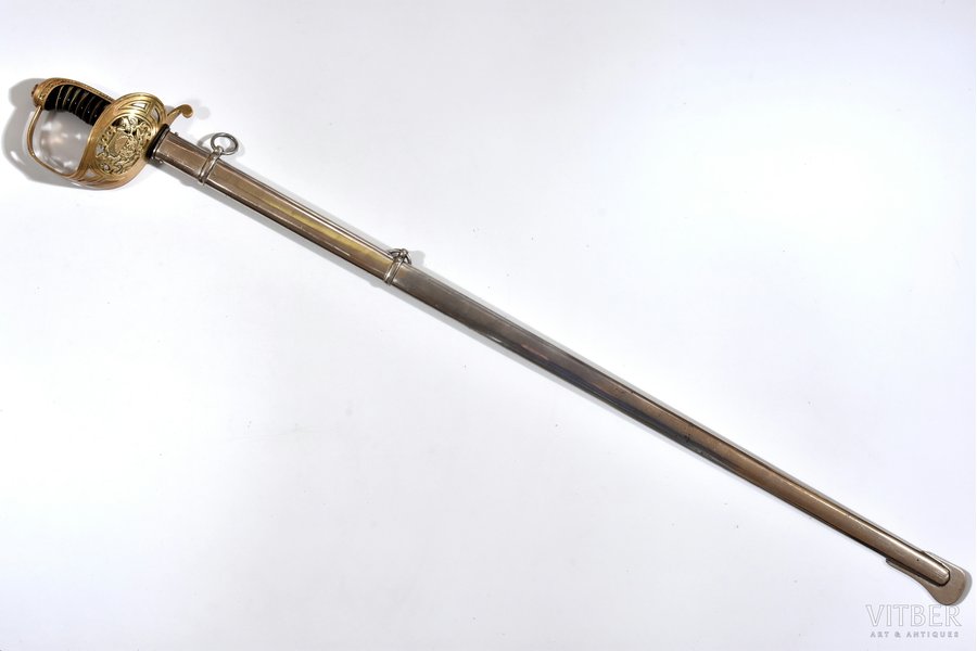 Latvijas armijas parādes zobens, asmens garums 87 cm, kopējais garums 100.2 cm, Latvija, 20 gs. 20-30tie gadi