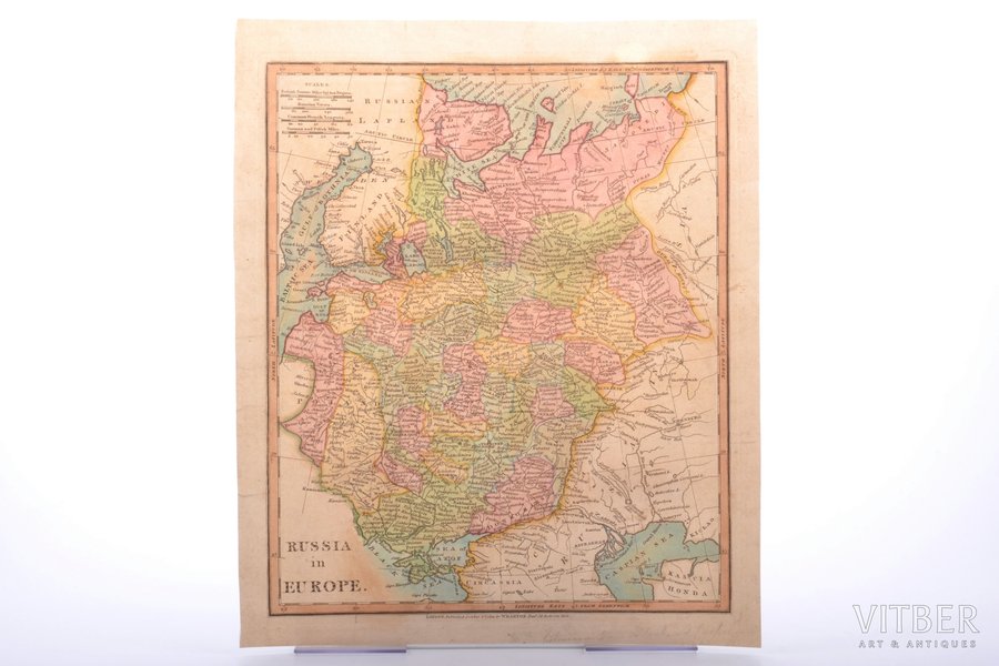 map, Russia in Europe, Russia, 1811, 32.7 x 27.4 cm