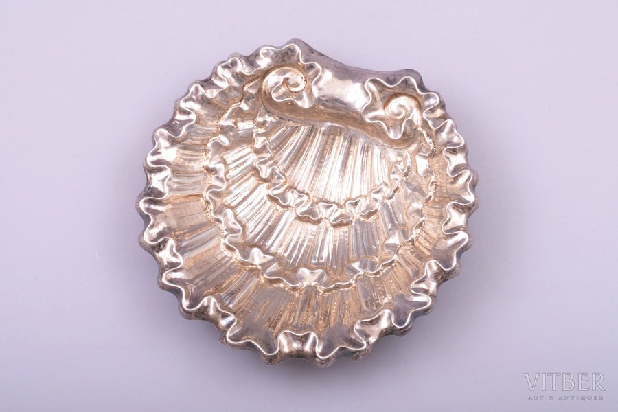 jewelry tray, silver, 131.70 g, 15.6 x 16.2 cm, Spain