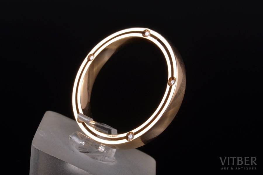 кольцо, Brad Pitt & Damiani, золото, 750 проба, 7.40 г., размер кольца 20.5, бриллиант, Италия