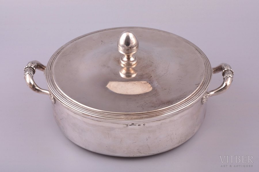 Double boiler, silver, 84 standard, 1783.80 g, Ø 21 cm, h (with