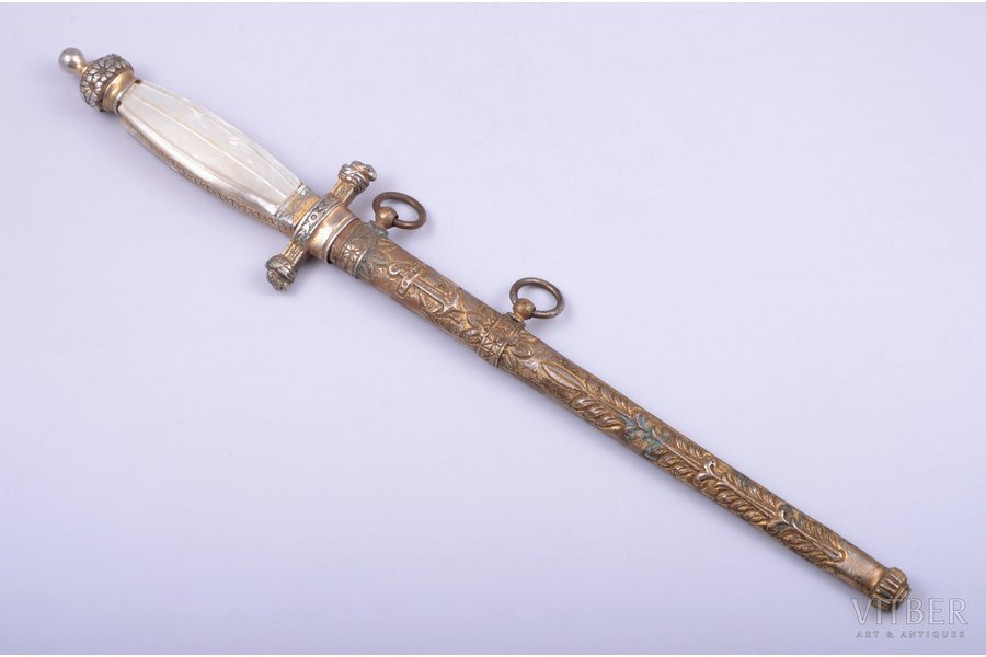 Naval dirk, total length 32.7 cm, blade length 19.9 cm, Netherlands/Italy(?), the 20th cent.