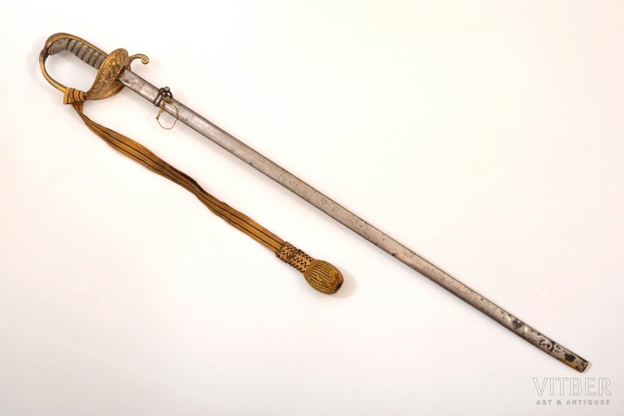 сабля, общая длина 85.5 см, длина клинка 74 см, Швеция, конец 19-го века