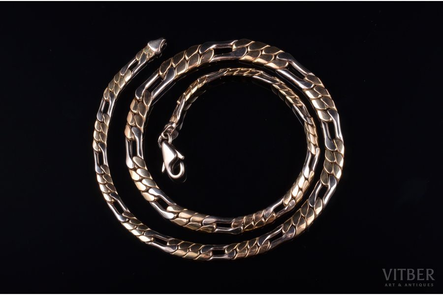 a chain, gold, 585 standard, 16.85 g., the item's dimensions 42 cm, Finland
