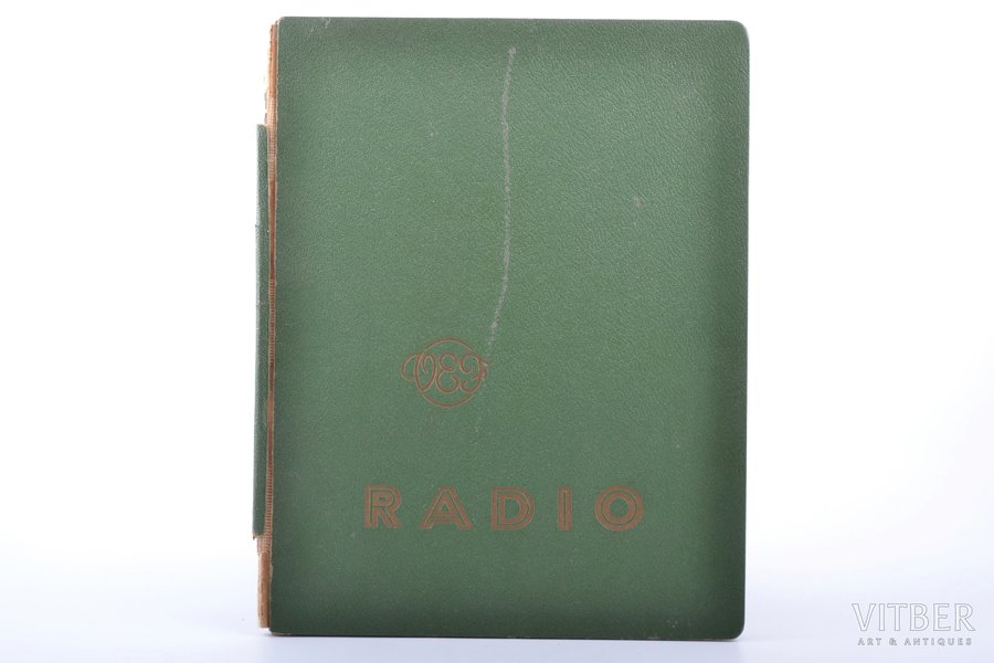 "VEF Radio fotoattēlos", 1935-1940 g., Valsts Elektrotechniskā fabrika, Rīga, bojāta grāmatas muguriņa, 26 x 20 cm
