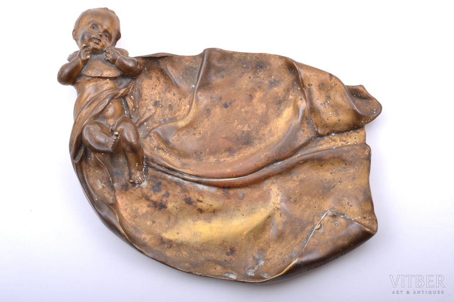 paliktnis, bronza, 27.5 x 20 cm, svars 2300 g., Henriks Kosovskis