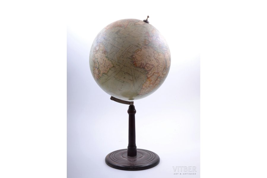 globe, "Valters un Rapa", Latvia, the 20-30ties of 20th cent., Ø 32 cm