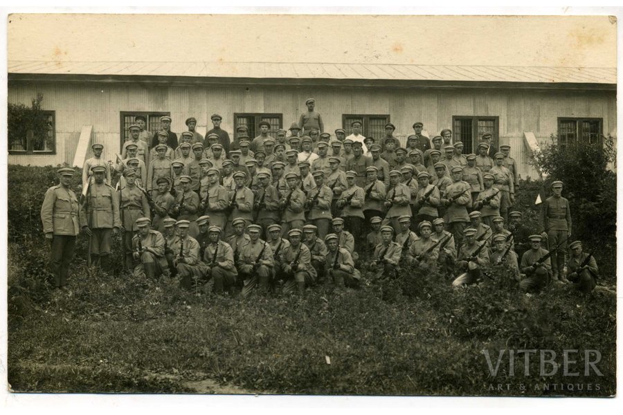 фотография, Владивосток, Имантский полк, Латвия, 20-30е годы 20-го века, 13,8x8,8 см
