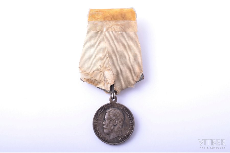 памятная медаль, в память коронации Николая II, серебро, Российская Империя, рубеж 19-го и 20-го веков, 32.6 x 27.8 мм